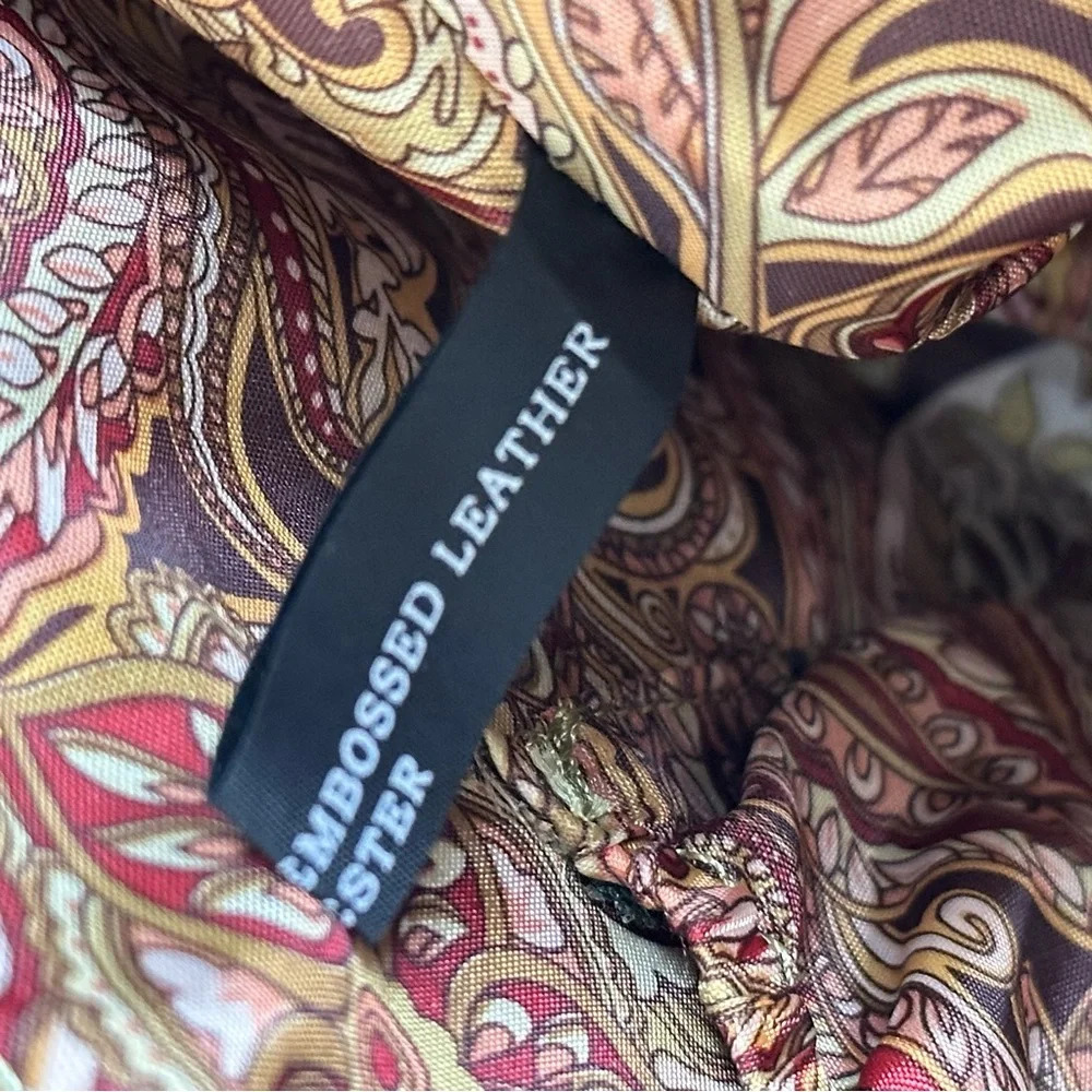 MAXX New York Green Croc Embossed Leather Shoulder Bag Silver Hardware Mobwife - Picture 16 of 16